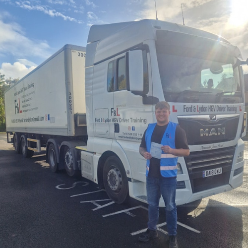 student passed cat c+e in 1 week